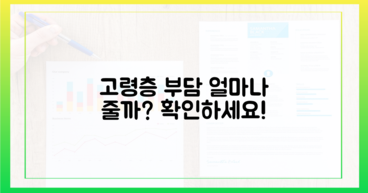 고령층 부담, 얼마나 줄어들까?