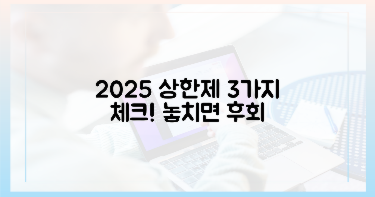 2025년 상한제, 3가지 확인법