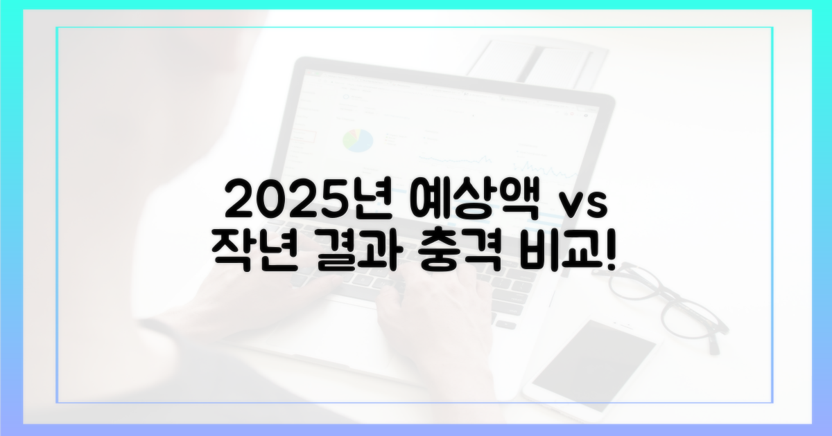 2025년 예상액, 작년과 비교