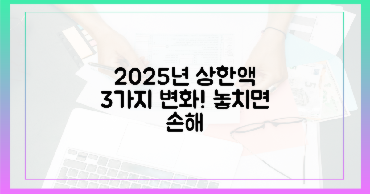 2025년 상한액 3가지 변화