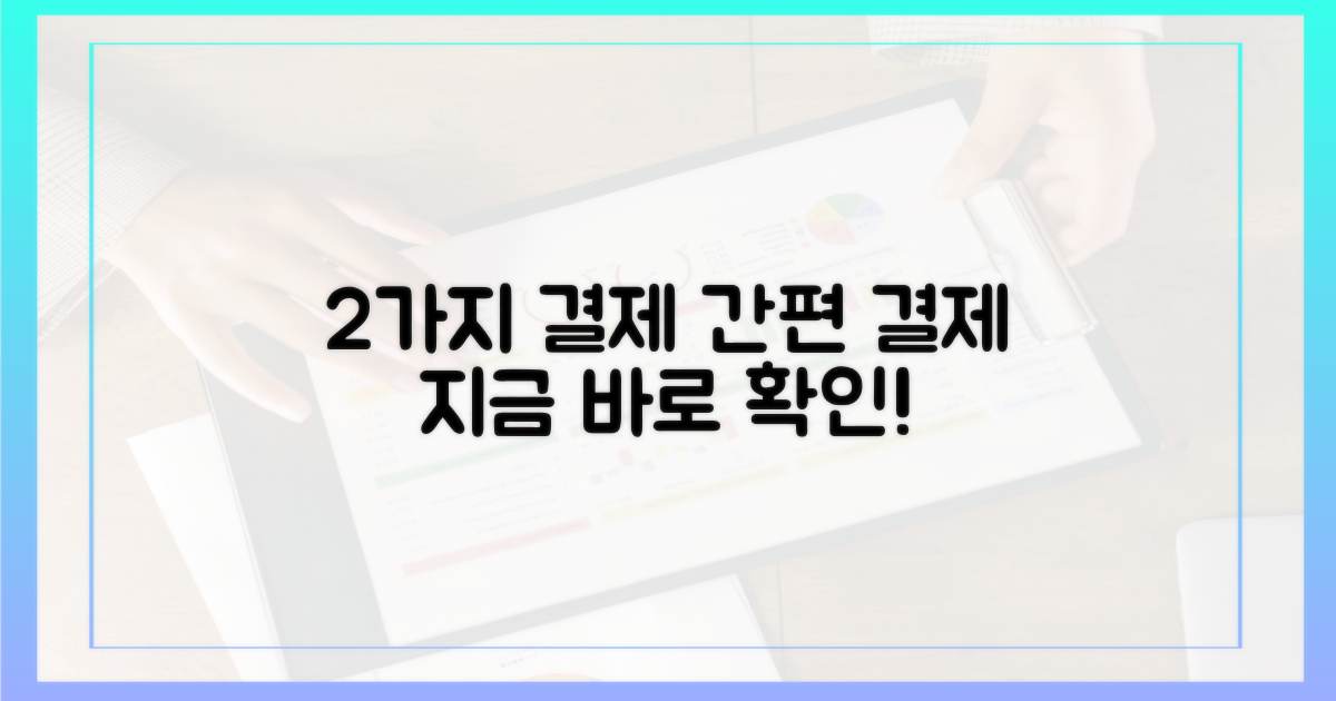 2가지 결제 방식