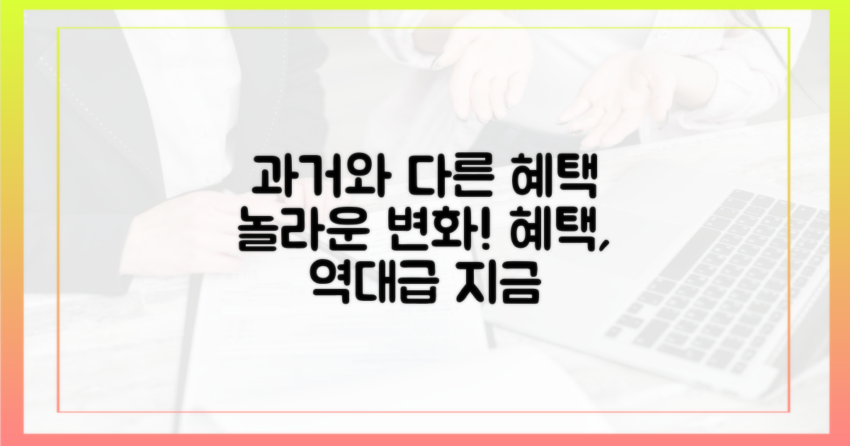 과거와 달라진 혜택