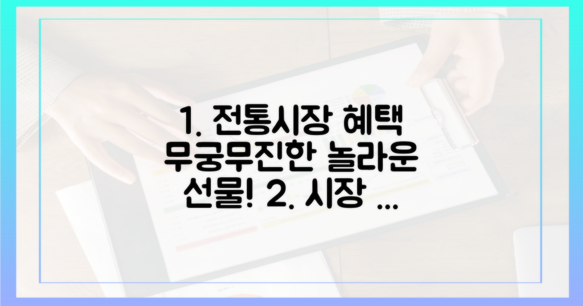 전통시장, 혜택의 무궁무진함