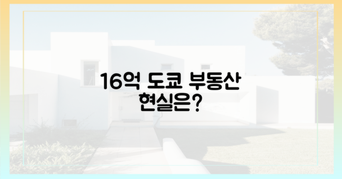 16억, 도쿄 부동산의 현실은?