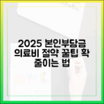 2025년 본인부담상한제, 의료비 지출 줄이는 현명한 방법