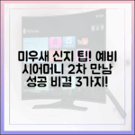 미우새 신지, 예비 시어머니 2번째 만남 3가지 팁