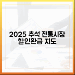 우리 동네 전통시장은? 2025 추석맞이 할인·환급 행사 참여 시장 지도