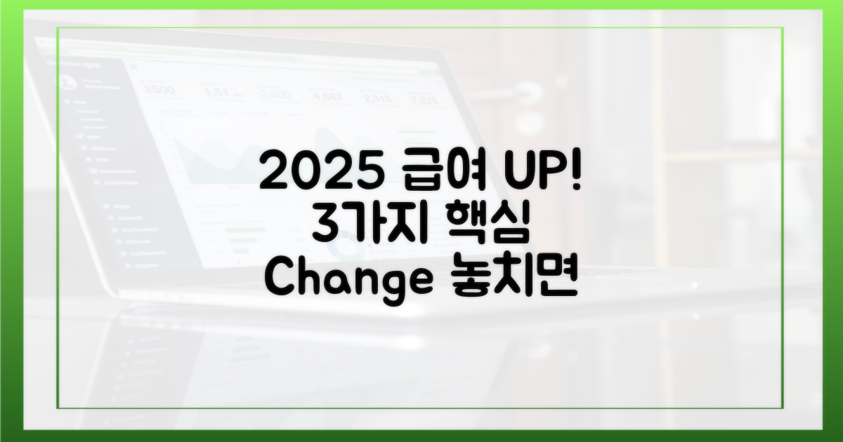 2025년 급여, 3가지 핵심 변경 사항