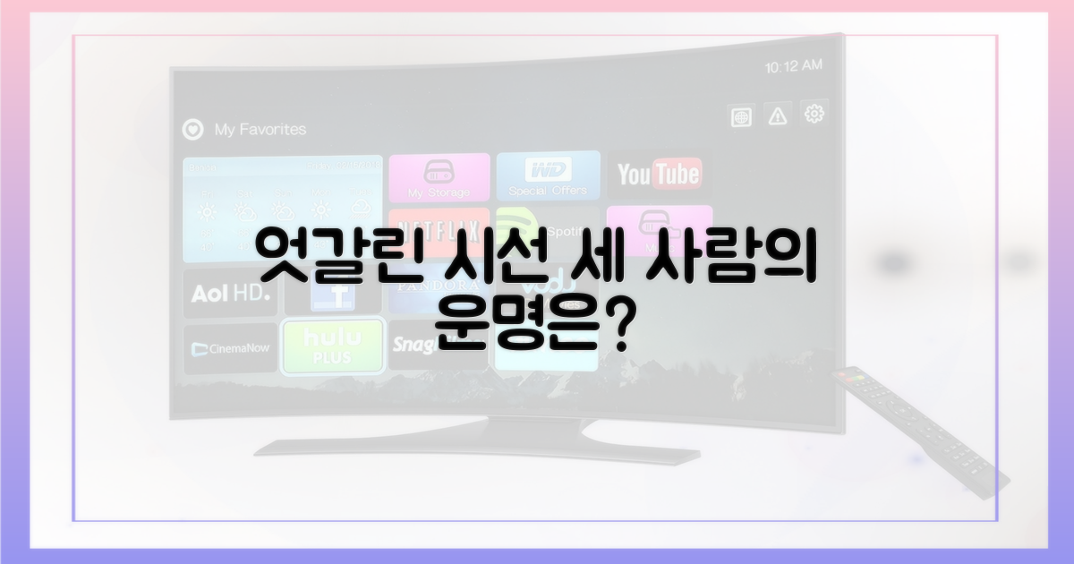 3인의 엇갈린 시선