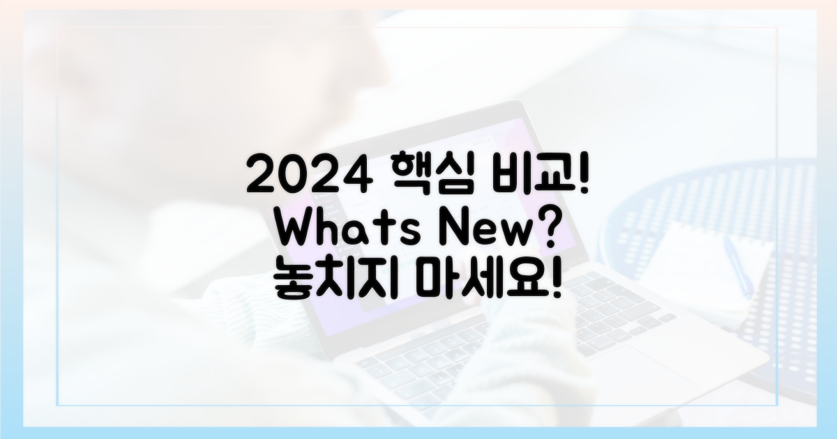 2024년과 비교, 핵심은?