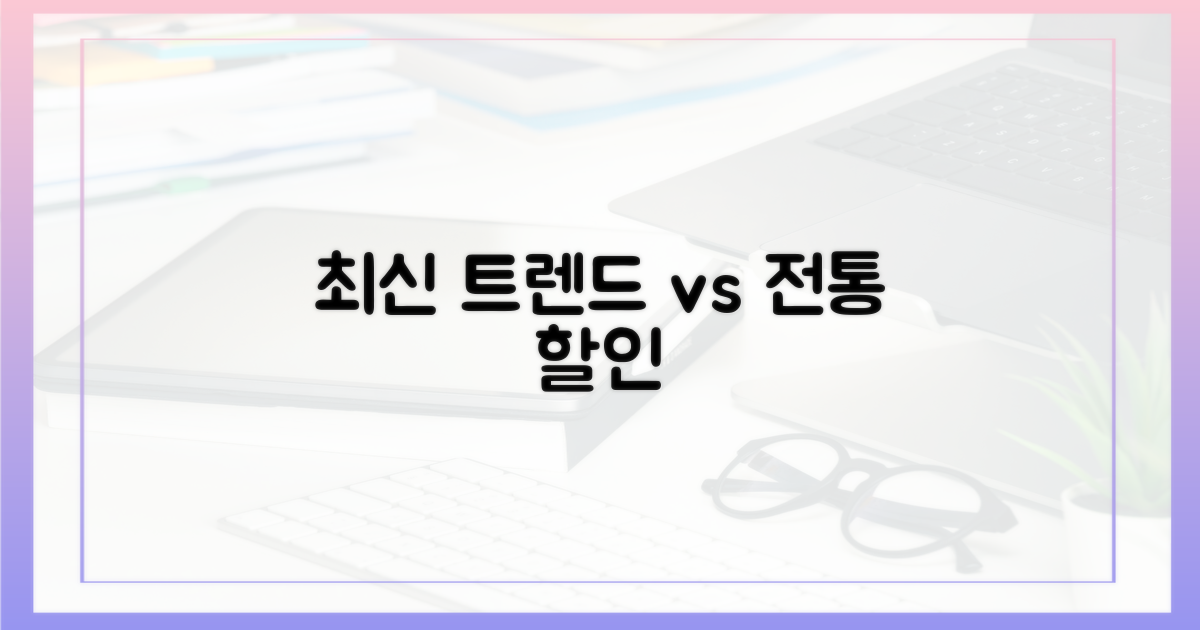 최신 트렌드 vs 전통 할인