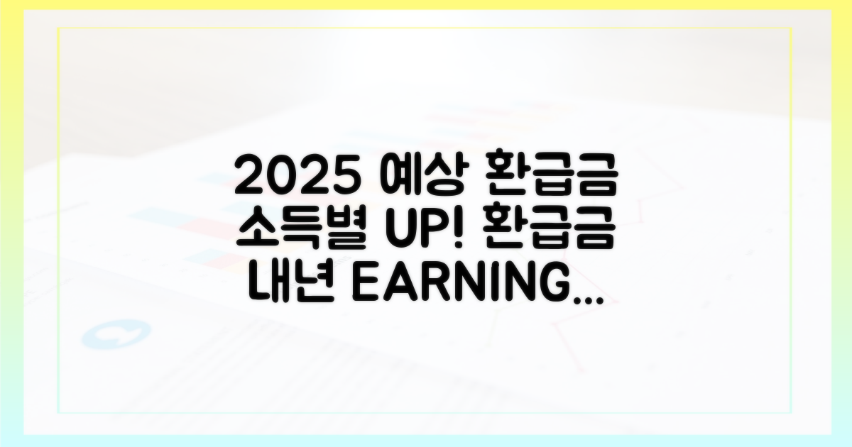 2025년 소득별 예상 환급액