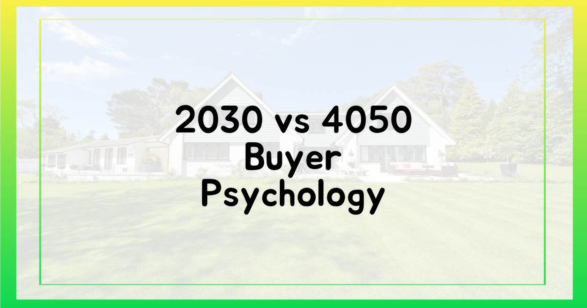 2030 vs 4050 매수 심리