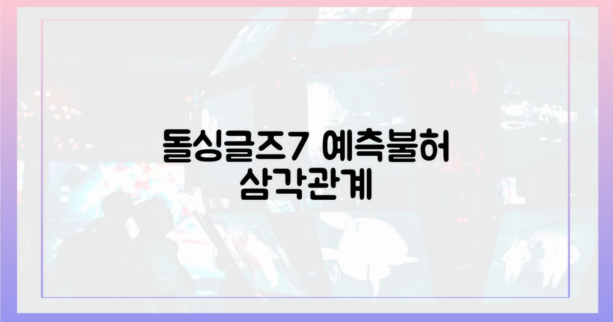 돌싱글즈7, 예측불허 삼각관계