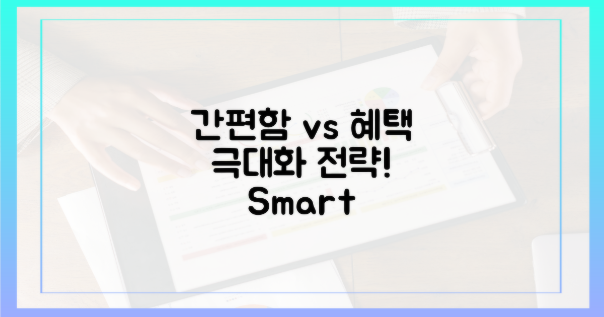 간편함 vs 혜택 극대화