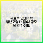국토부 임대주택 공모: 청년·고령자 맞춤 완벽 가이드