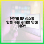 권은비 성수동 카페, 6개월 만에 핫한 이유?