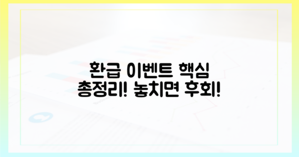 환급 이벤트, 궁금증 해결!