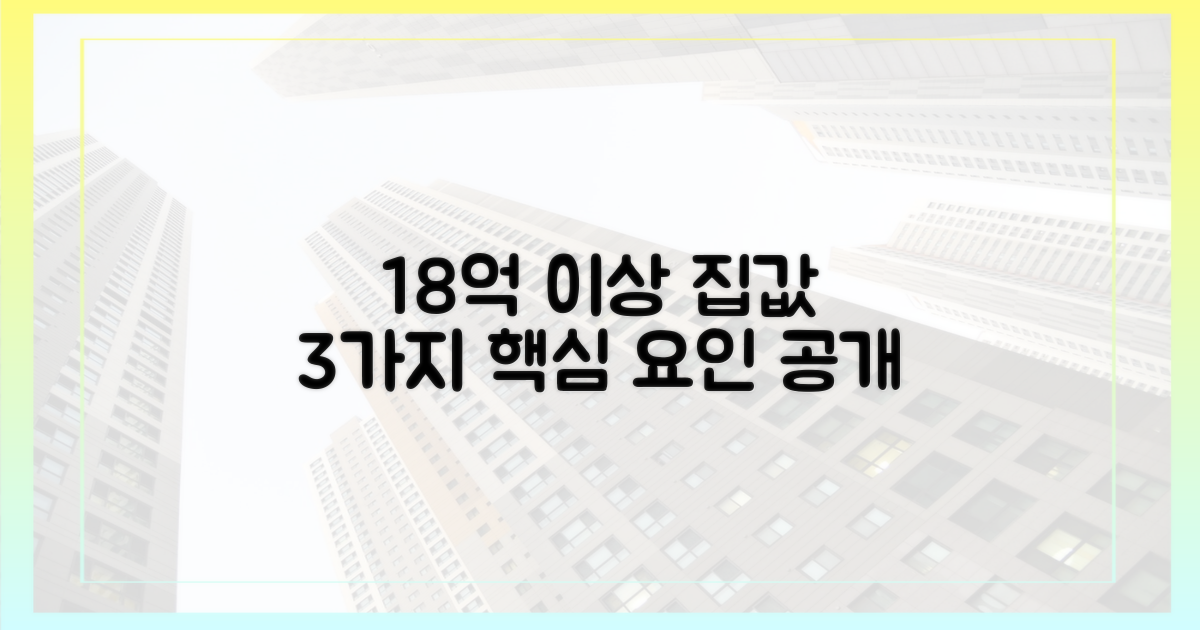 18억 이상 아파트, 3가지 핵심 요인