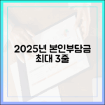 2025년 본인부담상한제 기준 변경, 정확한 계산법은?