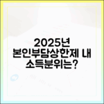 2025년 본인부담상한제 기준: 내가 해당하는 소득분위는?