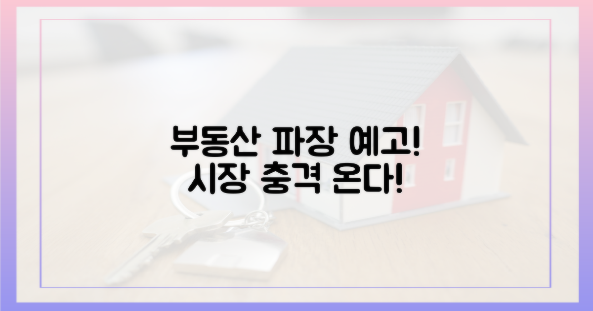 부동산 시장 파장 예고