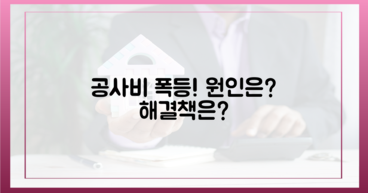 공사비 상승, 무엇이 문제?