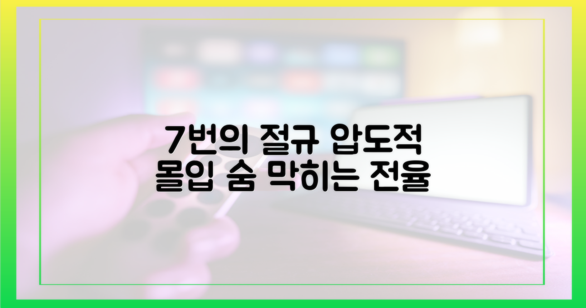 7번의 절규, 압도적 몰입감