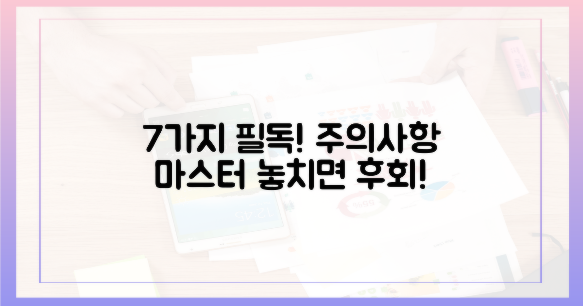 7가지 주의사항 숙지