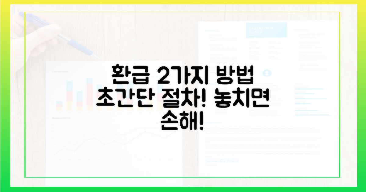 2가지 환급 절차 안내