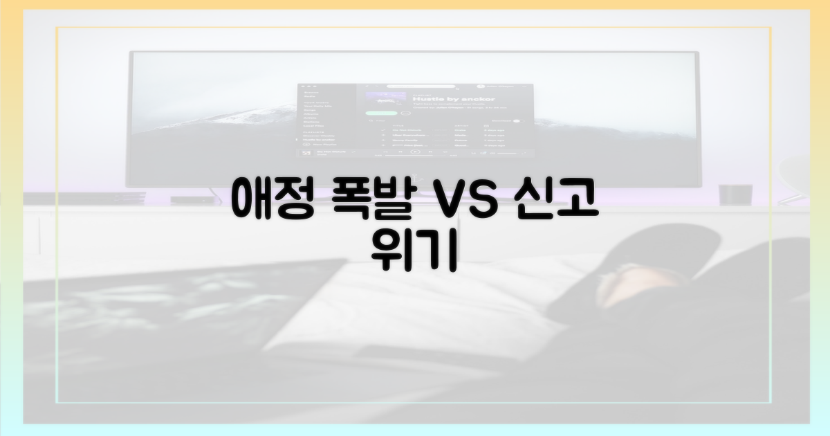애정 폭발 vs 신고 위기