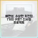 배현성, 수상한 치킨집 1가지 구원? (드라마 '신사장 프로젝트'