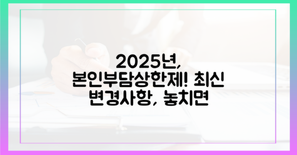 2025년 본인부담상한제, 최신 정보