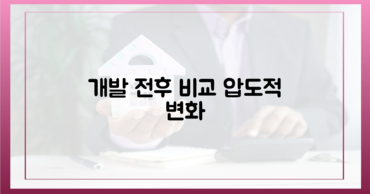 개발 전후, 확연한 변화 비교