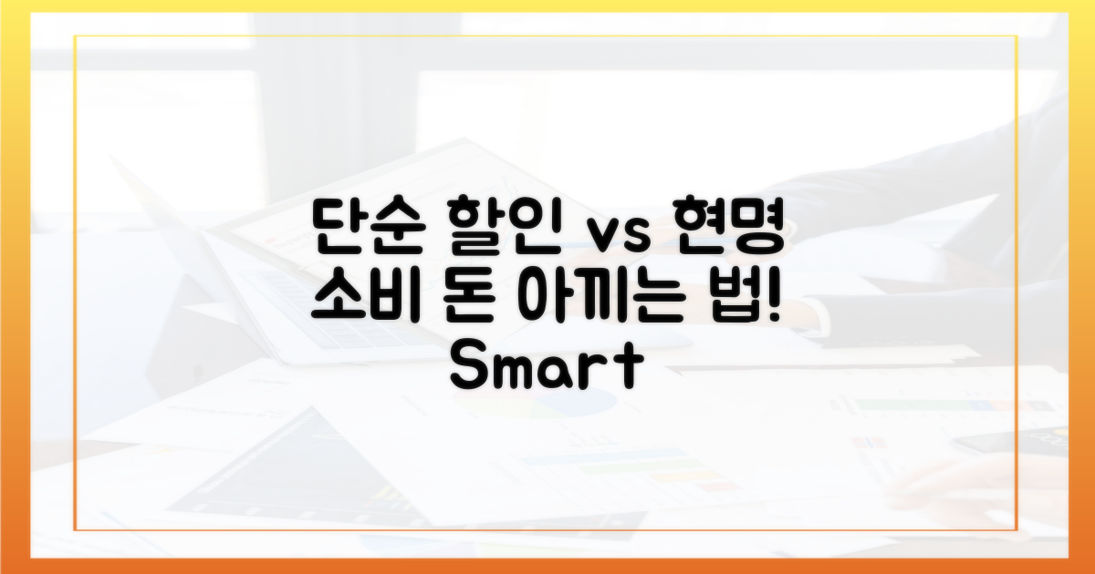 단순 할인 vs 똑똑한 소비