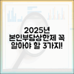 2025년 본인부담상한제, 지금 바로 확인해야 할 3가지