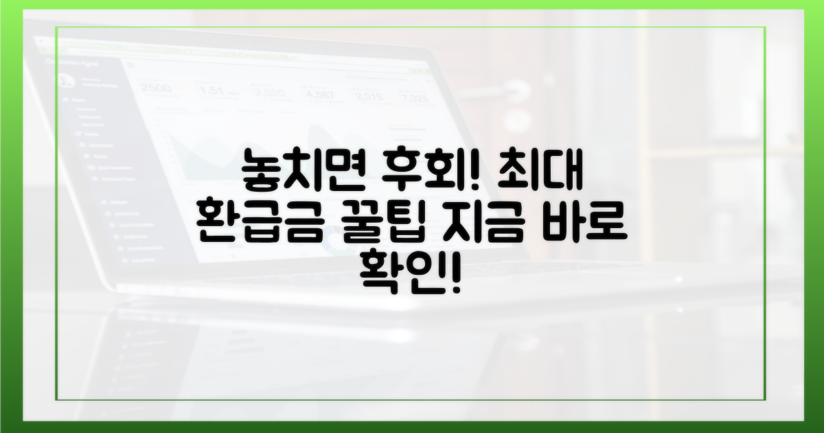 놓치면 후회! 최대 환급금 받는 법
