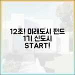1기 신도시, 12조원 미래도시펀드 조성 시작!