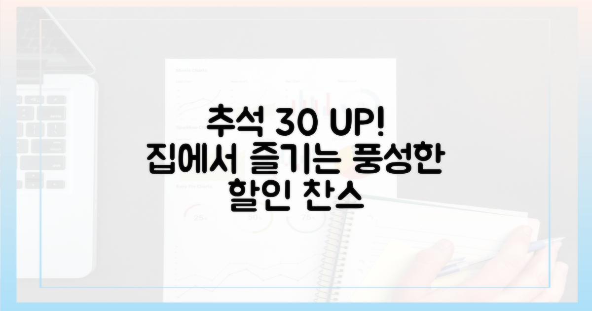 풍성한 추석, 집에서 즐기는 30% 할인