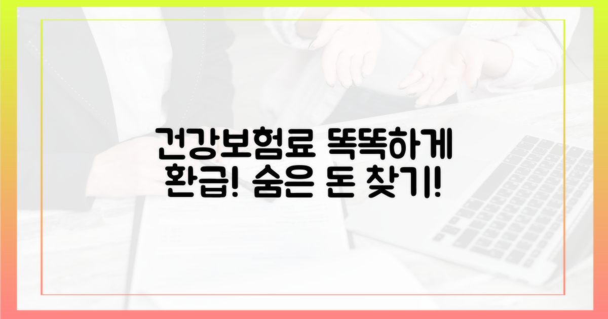 당신의 건강보험료, 똑똑하게 환급받으세요.