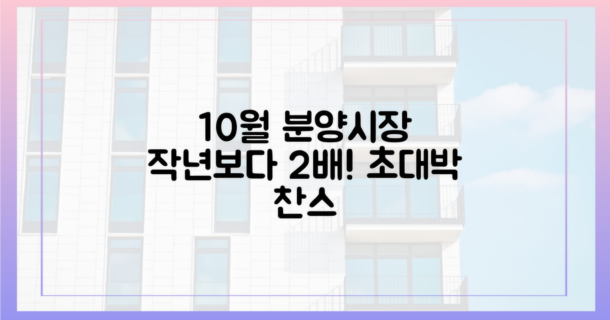 작년보다 2배, 10월 분양시장