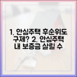 청년안심주택, 후순위 임차인도 구제받을까?