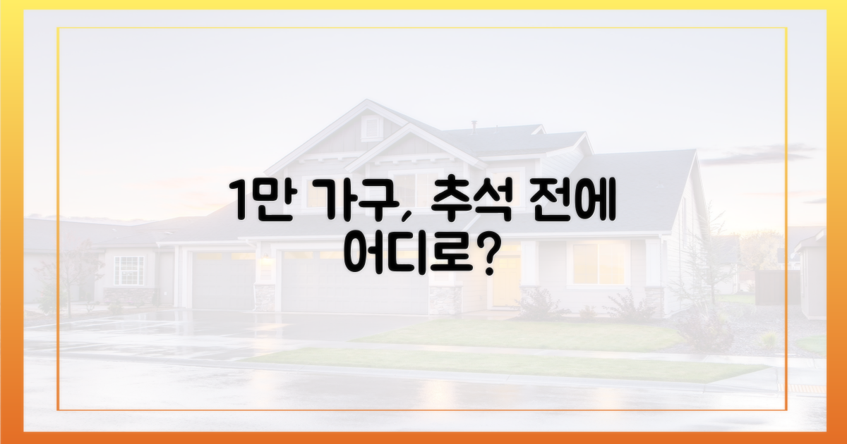 추석 앞 1만 가구, 어디에?