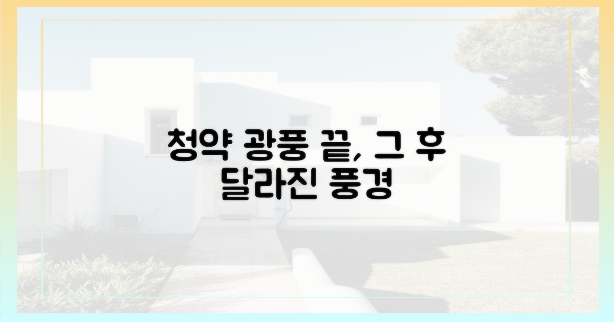 청약 광풍, 그 후의 변화