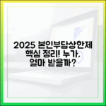 2025년 본인부담상한제, 누가, 얼마나 돌려받을까?