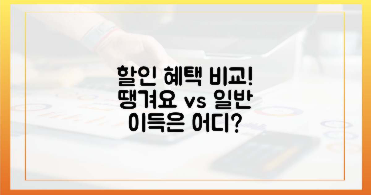 땡겨요 할인 vs 일반