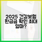 2025년 건강보험 본인부담상한제, 내가 받을 수 있는 환급액은?