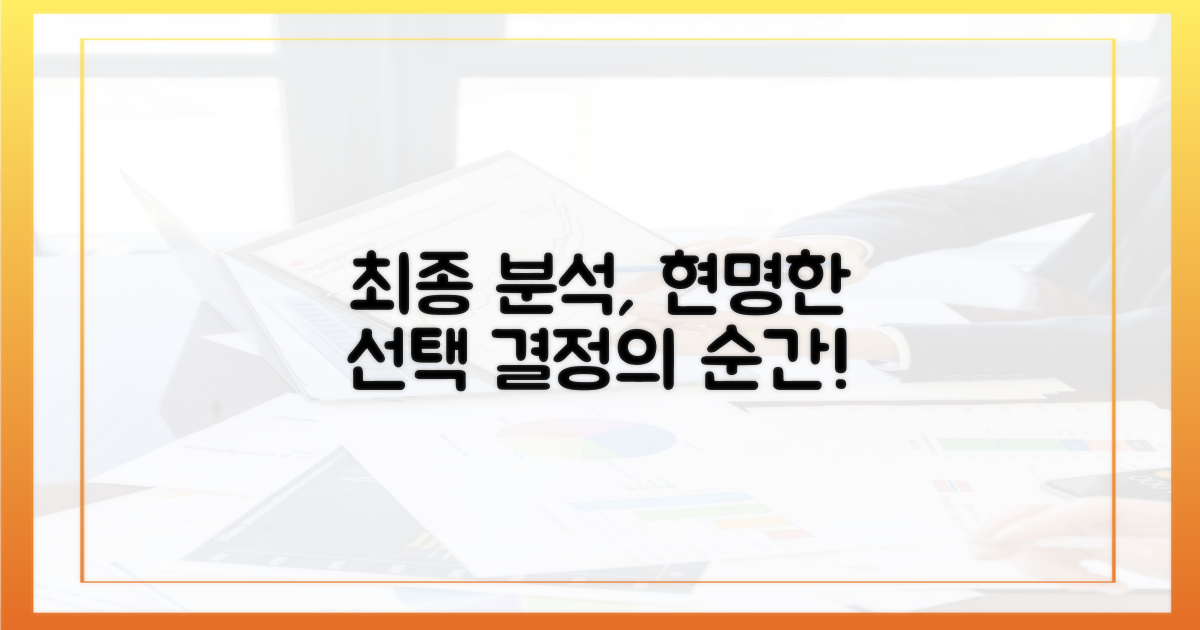 비교 분석, 현명한 선택