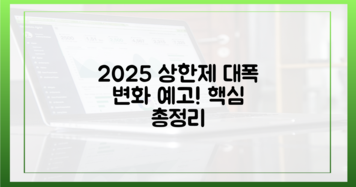 2025년, 상한제는 어떻게 바뀌나요?