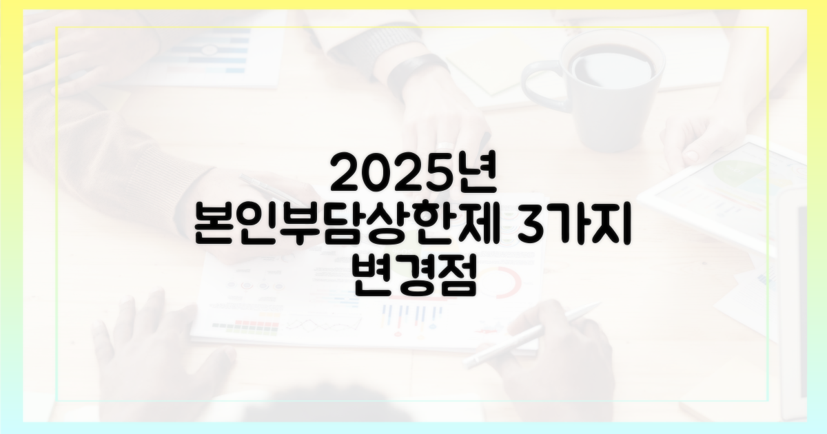 2025년 본인부담상한제 3가지 변경점